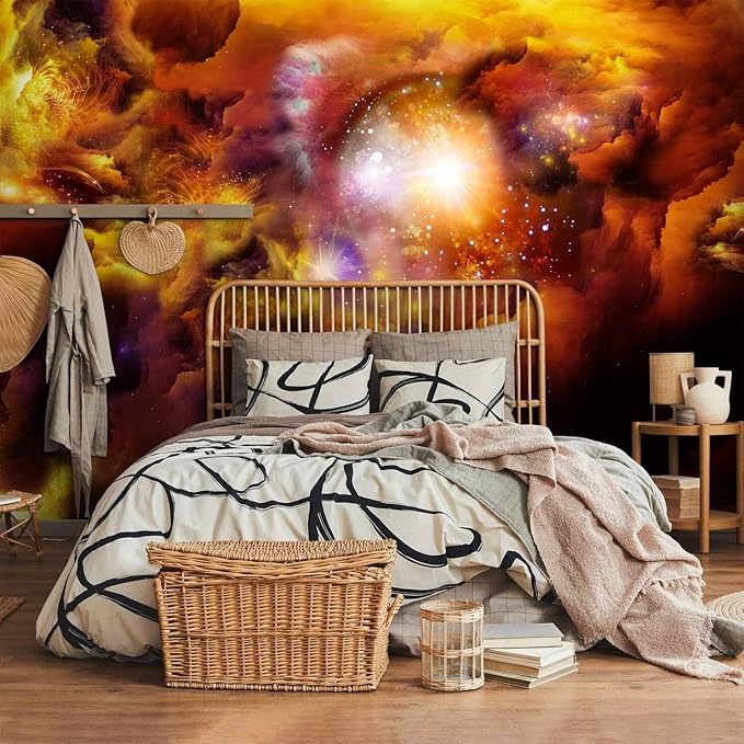 artgeist Wall Mural Cosmos Galaxy 79x55 in - XXL Non-Woven Wallpaper Fleece Wall Decor Photo Print Picture Image Design Home n-A-0027-a-d