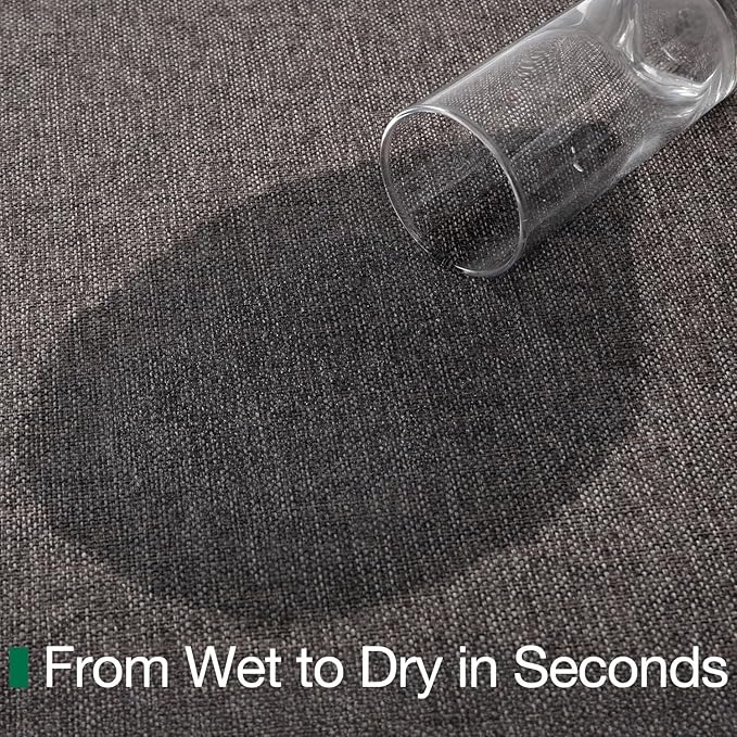 LUMI Ultra Thin Door Mat for Entryway,48"x72" Low Profile Non Slip Rubber Backing Indoor Doormat, Easy Clean Welcome Entrance Mat for Inside House, Patio, Brown