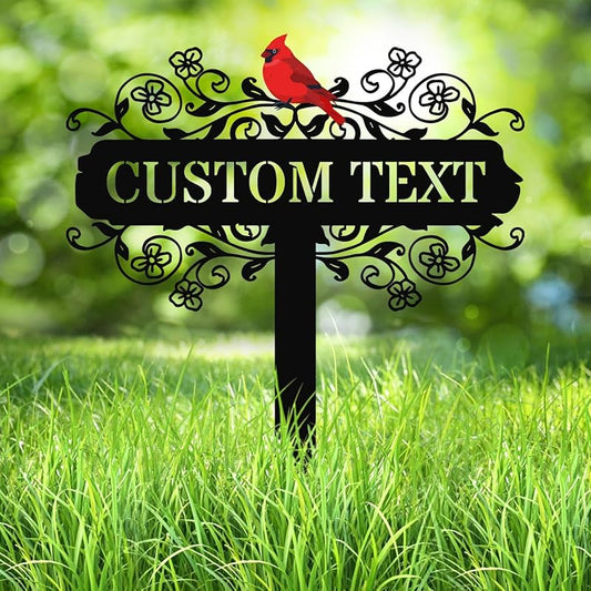 Personalized Metal Garden Signs, Custom Name Yard Stake Sign for House Outdoor Outside Decorative, Lawn Patio Decorations Gardening Enthusiasts Grandmothers Gift