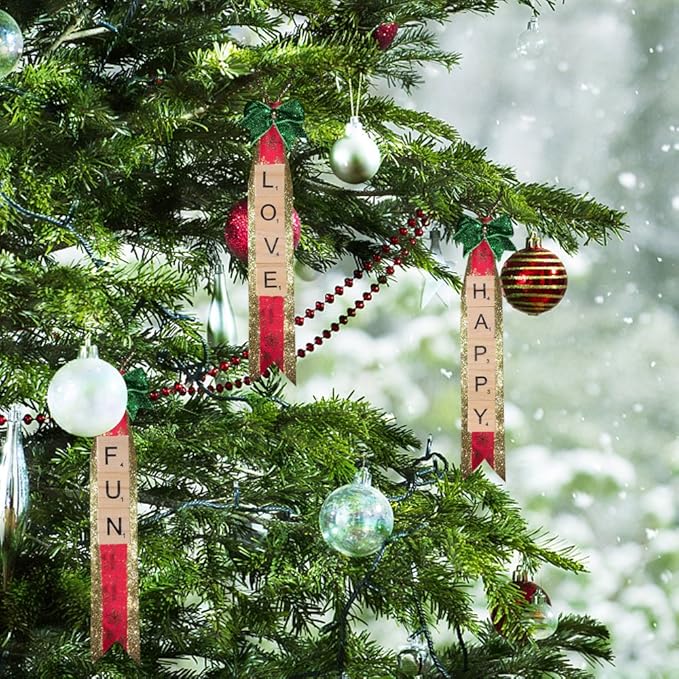 500 Wood Letter Tiles,Scrabble Letters for Crafts - DIY Wood Gift Decoration - Making Alphabet Coasters and Scrabble Crossword Game