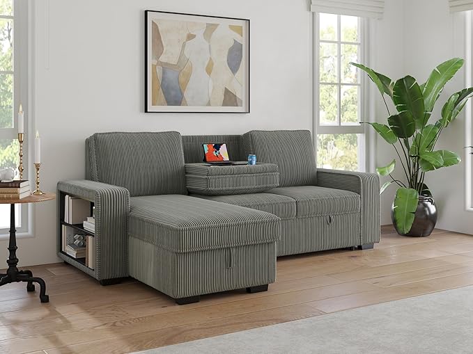 91-inch Reversible Sectional Sleeper