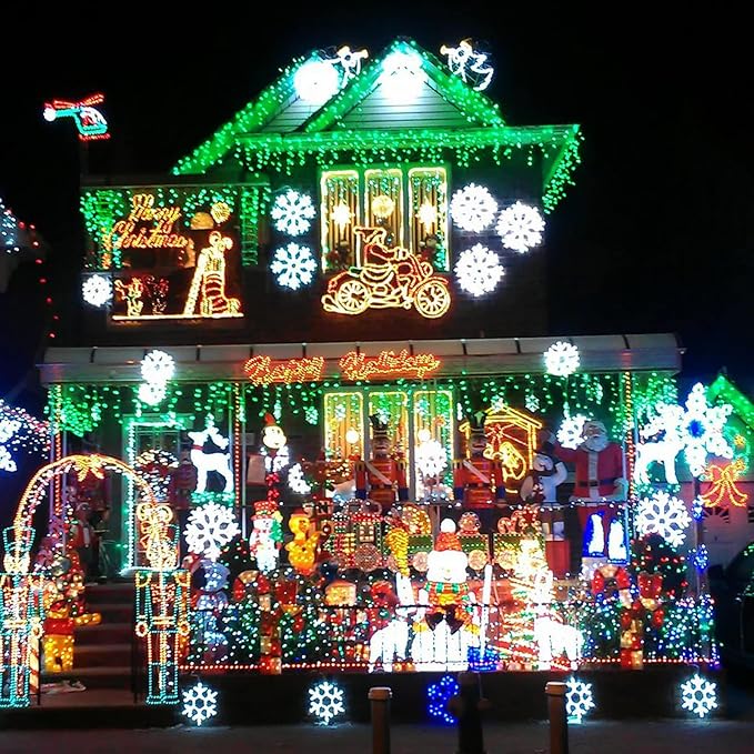 Green Christmas Lights Outdoor, 33ft 400 LED Icicle Lights for Outside House with Connectable Clear Wire 8 Modes Timer, Plug in Waterproof for Home Holiday Eaves Yard Party Room Indoor Decoration