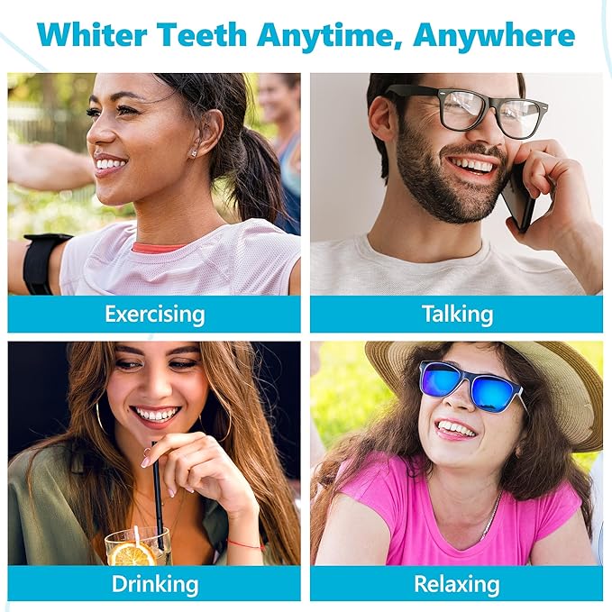 Advanced Teeth Whitening Strips – Pack of 20 (10 Treatments) - 5 Shades Brighter in 5 Days - Mint Flavored with Enamel Safe Comfort Fit Technology - Teeth Whitening Kit for Sensitive Teeth