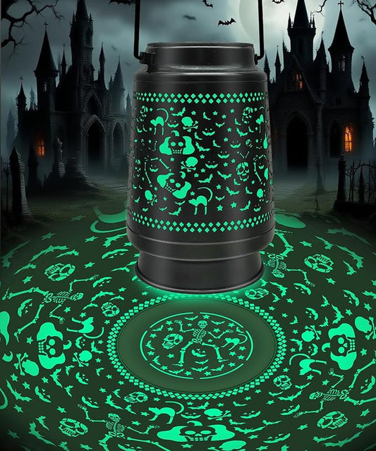 Solar Lanterns Outdoor Waterproof Halloween Decorations Scary Skeleton Lights for Garden, Patio, Yard, Lawn Porch Halloween Decor Hanging Solar Lights Unique Gifts for Outdoor Decor