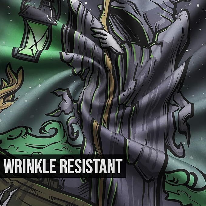 The Hermit Tarot Card Tapestry - Grim Reaper - Gothic Halloween Home Decor Wall Hanging (80" x 68")