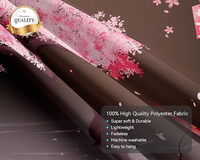 dueeia Japanese Cherry Blossom Tapestry Wall Hanging Anime Tree Asain Spring Tapestries for Bedroom Aesthetic Living Room Dorm Wall Decor (59.1"x39.4")