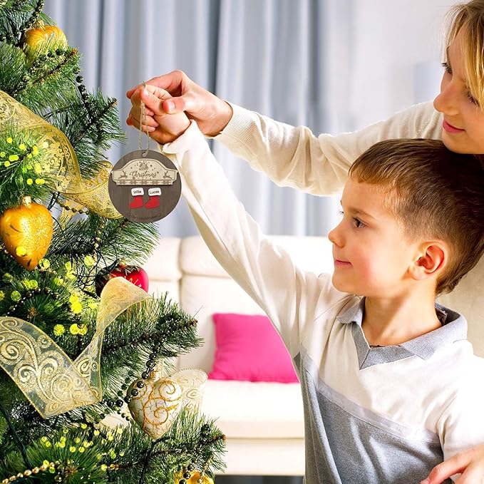 2025 Christmas Ornaments Personalized Christmas Family Name Ornaments,Custom Stocking Wooden Christmas Ornament Family of 2/3/4/5/6/7/8,Customized Xmas Ornament Tree Deorations,Personalized Gifts