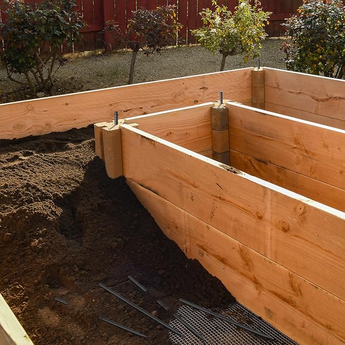 16 inches Rebar Stakes Heavy Duty (34-Pack) Metal Spikes for Concrete Timber, Garden Plant, Straight Steel Stakes for Tent, 3/8" Thickness Ground Anchors with Chisel Point End, Black