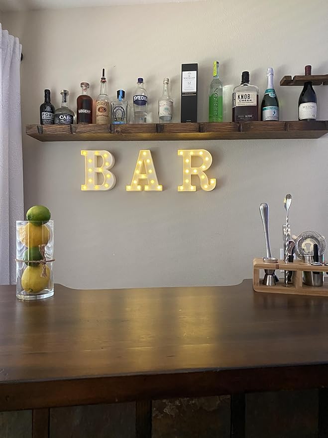 joelsantiques Floating Shelf, Wood Wall Shelf, Natural Wooden Home Decor for Bathroom Kitchen Bedroom, Hanging Mounted Invisible Bracket (Medium Brown, 7" Deep x 72" Wide)