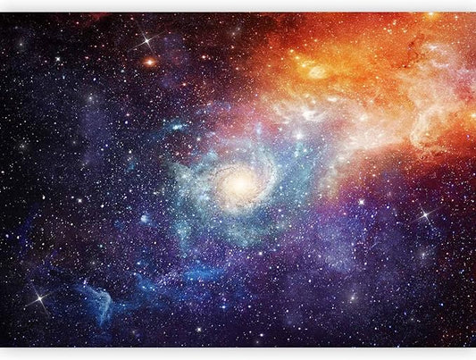 artgeist Wall Mural Cosmos Galaxy 77x55 in - Peel and Stick Self-Adhesive Wallpaper Removable Large Sticker Foil Wall Decor Print Picture Image Design f-C-0101-a-a
