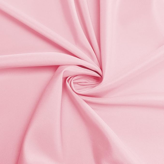 sancua Rectangle Tablecloth - 90 x 132 Inch - Stain and Wrinkle Resistant Washable Polyester Table Cloth, Decorative Fabric Table Cover for Dining Tables, Buffet Parties and Camping, Pink