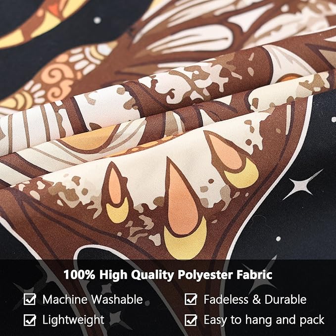 CHDGDHC Butterfly Tapestry - Moth Wall Hanging, UV Resistant, Waterproof, Machine Washable, Lightweight, Psychedelic Bedroom Aesthetic Decor for Bedroom, Living Room, Yoga Room - 39.37x29.92 Inch