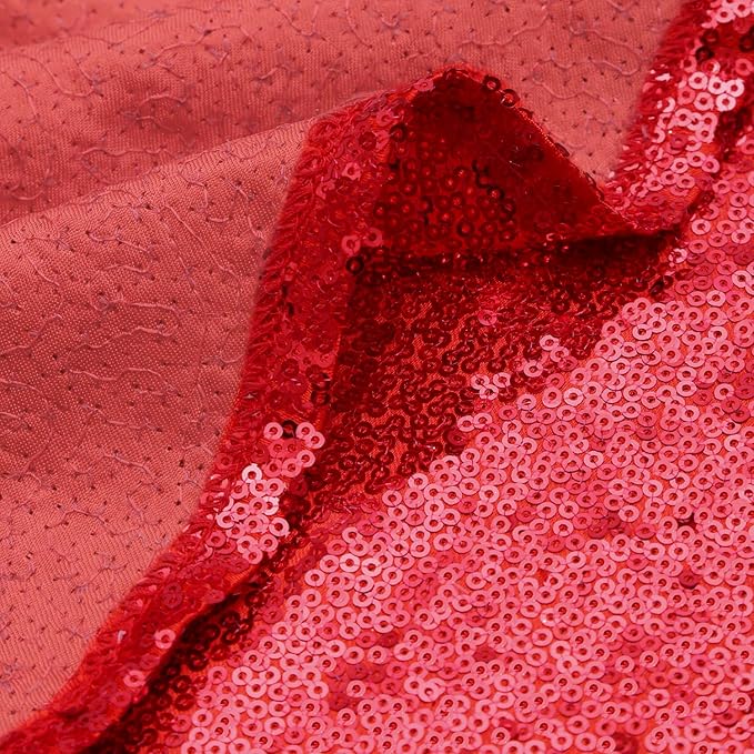 Red Christmas Tree Skirt 36 Inch Sequin Tree Skirt Sparkle Xmas Ornaments New Years Party Decorations