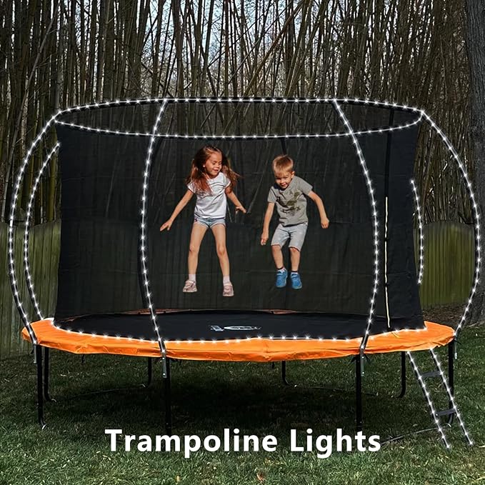 YEGUO 2 Packs Each 33ft 100 LED Solar Rope Lights Outdoor Waterproof, White String Lights for Outside, 8 Modes Fairy Lights in Clear Thin Tube for Camping Fence Patio Garden Trampoline Deck