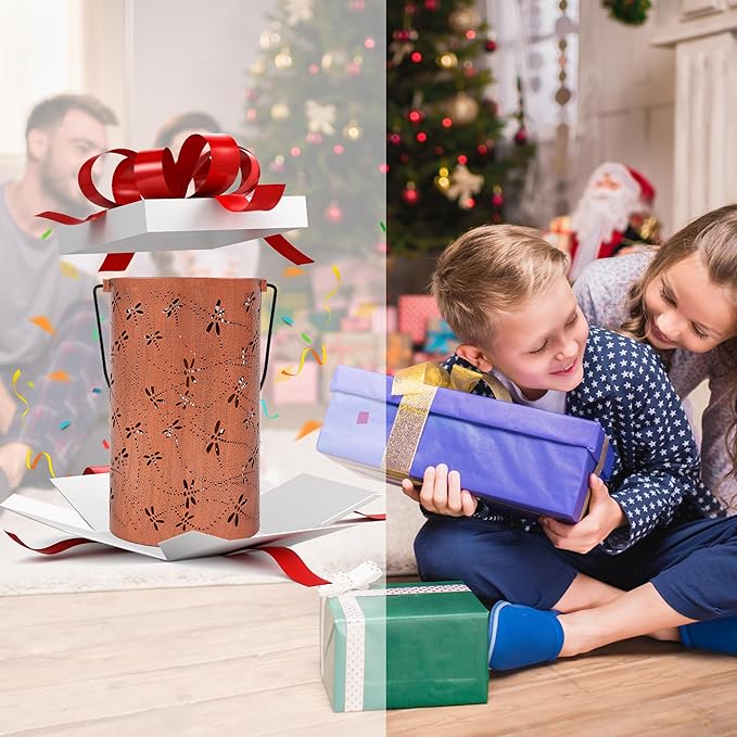 Solar Lanterns Outdoor Waterproof, Dragonfly Birthday Gifts for Women Men, Hanging Solar Lantern for Yard, Patio, Porch, Backyard, Landscape, Garden Decor