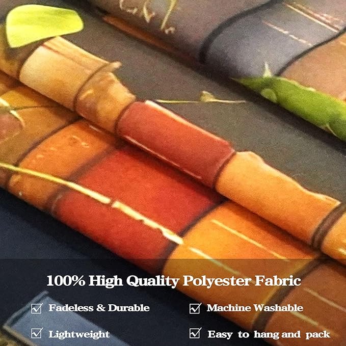 Accnicc Plant Cat Bookshelf Tapestry Botanical Floral Flower Cats Book Tapestries Wall Hanging Vintage Library Extra Large Tapestry for Bedroom Living Room Dorm 90 x 68 inch