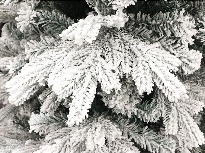 5 Foot Pre-lit Snow Angel Blue Spruce Flocked Artificial Christmas Tree (5ft Pre-lit)