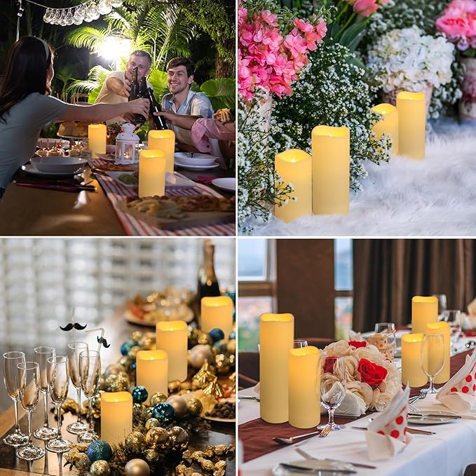 60-Pack LED Flameless Candles with Remote Control - Perfect for Home, Parties, and Special Occasions - Create a Magical Ambiance Effortlessly(Three Sizes)