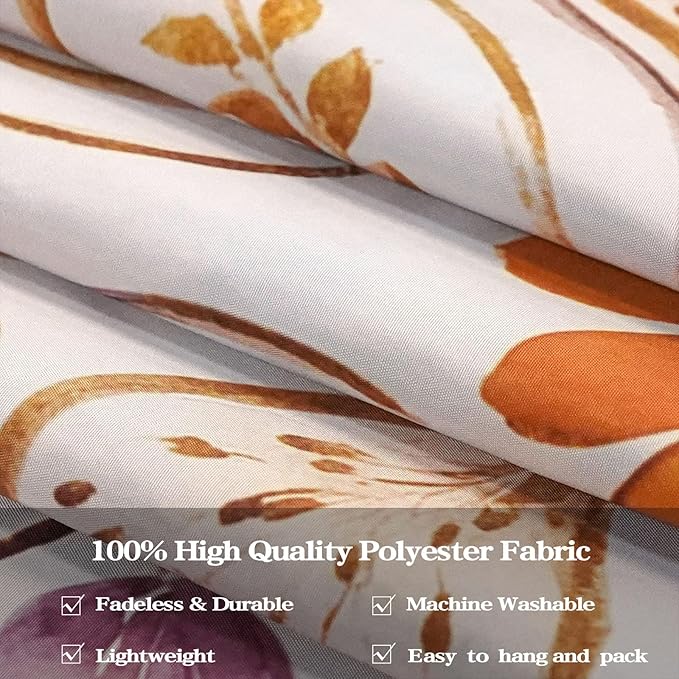 Fowocu Boho Floral Mandala Tapestry for Bedroom Aesthetic Watercolor Bohemian Flower Wall Tapestry Brown Beige Hippie Indian Large Tapestries Wall Hanging for Living Room Dorm Decor 80 x 60 Inch