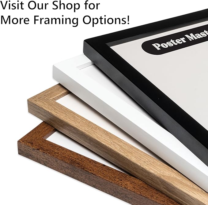 Poster Master Vintage William Holbrook Beard Poster - Retro Occult Print - Gift for Gothic, Horror Fan - The Witches Ride, Pagan, Goth, Magic - Wall Decor for Bedroom, Dorm, 16x20 Beige Framed