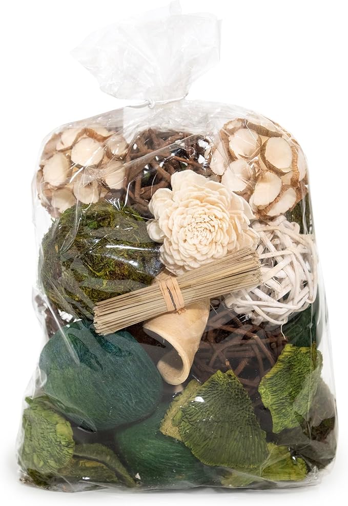 ANDALUCA Decorative Moss Balls Natural Bowl Filler Home Decor (Green Moss)