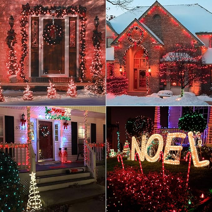 BrizLabs Green Wire Battery String Lights, 17.94ft 50 LED, Indoor/Outdoor, 8 Modes, Valentines Day, Party, Wedding, 2 Sets