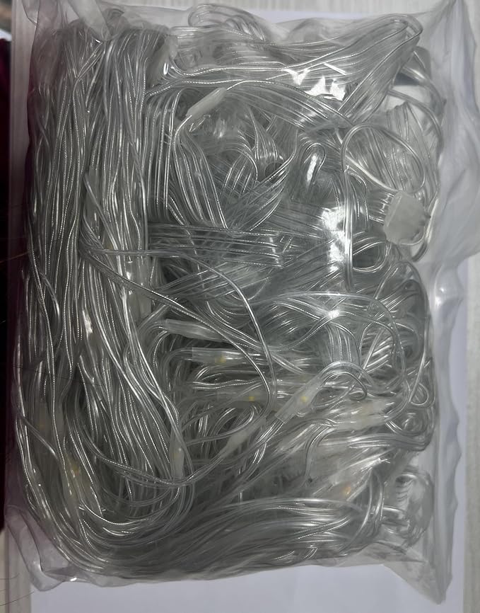 echosari Curtain Lights Battery Operated, 9.8Ft x 9.8ft 300 LED Curtain String Light with Remote Timer 8 Modes Hanging Lights for Wedding Party Home Garden Wall Decor (Cool White)