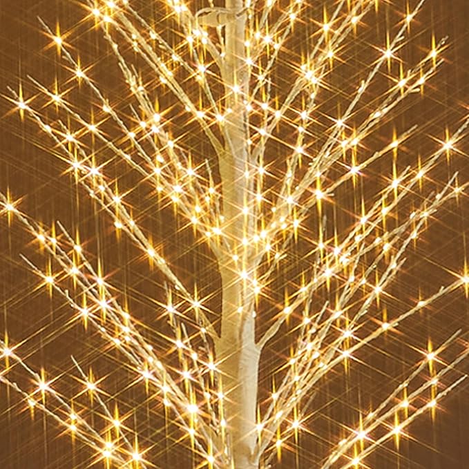 Fudios Lighted White Tree Willow 4FT 450 LED Fairy Lights, Christmas Artificial Tree Lights Plug in for Indoor Outdoor Holiday Decoration