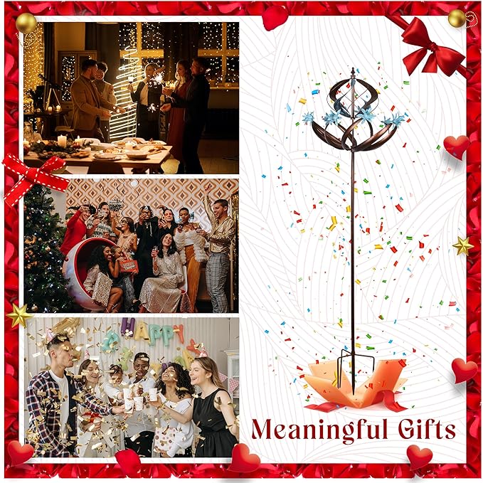 Wind Spinners Outdoor Metal - 86" Height Extra Large Kinetic Wind Spinner Sculpture for Yard and Garden, Ideal Gifts for Birthday, Anniversary and Housewarming