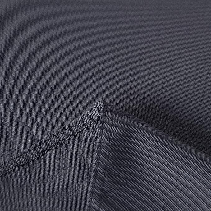 sancua Rectangle Tablecloth - 90 x 156 Inch - Water Resistant Spill Proof Washable Polyester Table Cloth, Decorative Fabric Table Cover for Dining Tables, Buffet Parties and Camping, Grey