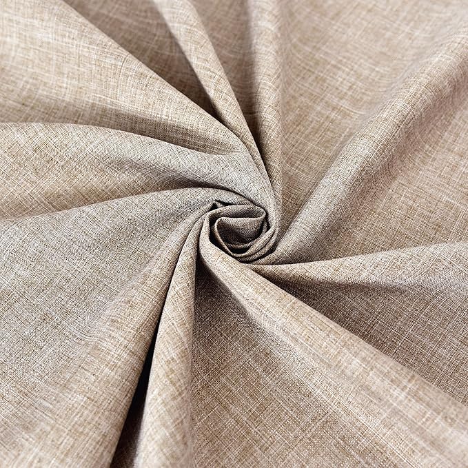 Fitable Square Linen Tablecloths 2 Pack, Linen Textured Fabric Table Clothes, Rustic Table Covers for Kitchen Dining, Party, Farmhouse (Nature, 54 x 54 Inch)