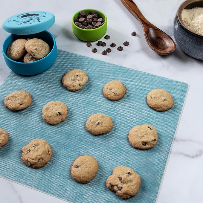 modern-twist 100% Plastic Free Silicone Tabletop, Dining, Decoration, Modern Design, Placemat Rectangle, Seafoam