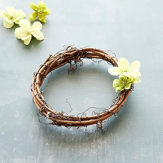 6" Natural Grapevine Wreath by Ashland - Ready-to-Decorate Rustic Home Decor for Weddings, Birthdays, Parties, and Holidays - Bulk 24 Pack