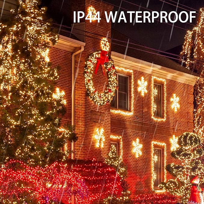 Dazzle Bright Fairy Lights Battery Operated, 20 FT 60 LED Silver Wire Waterproof Battery Operated String Lights, Christmas Decorations for Indoor Outdoor Bedroom Yard Party Decor, Warm White