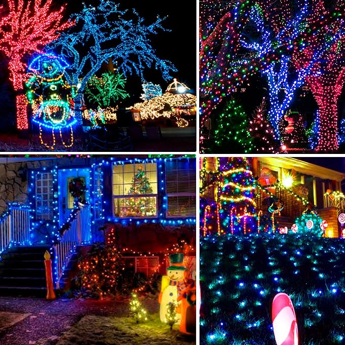 Dazzle Bright Fairy Lights Battery Operated, 20 FT 60 LED Silver Wire Waterproof Battery Operated String Lights, Christmas Decorations for Indoor Outdoor Bedroom Yard Decor, Blue