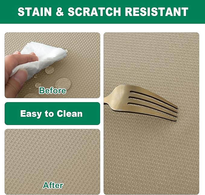 Biscaynebay Textured Fabric Tablecloths 52x70 Inches Rectangular, Natural Water Resistant Tablecloths for Dining, Kitchen, Wedding, Parties etc. Machine Washable