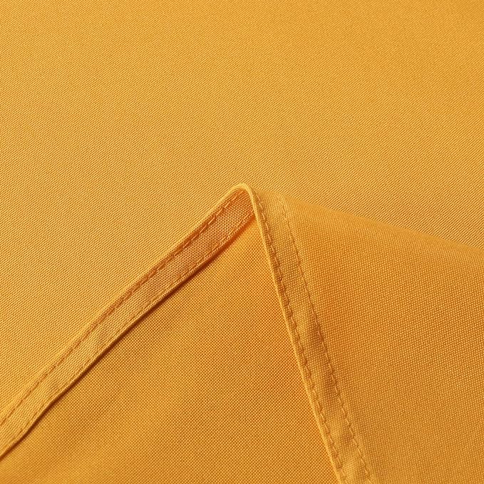 sancua Rectangle Tablecloth - 60 x 120 Inch - Stain and Wrinkle Resistant Washable Polyester Table Cloth, Decorative Fabric Table Cover for Dining Tables, Buffet Parties and Camping, Gold