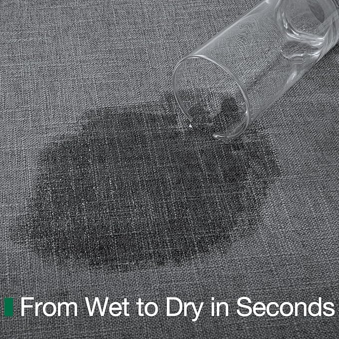 LUMI Ultra Thin Door Mat for Entryway, Low Profile Non Slip Rubber Backing Indoor Doormat, Easy Clean Welcome Entrance Mat for Inside House, Patio, Dark Grey 24"x36"