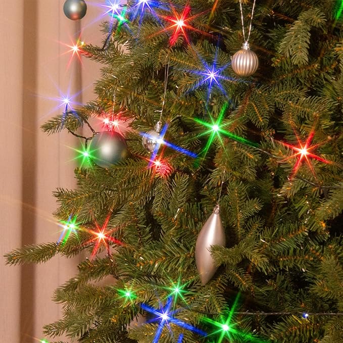 PEIDUO Christmas Lights with Music, Infrared Motion Sensor Controller with 6 Modes, Waterproof for Xmas Outdoor Garden Party Decor, Plug in, Multicolor Lights