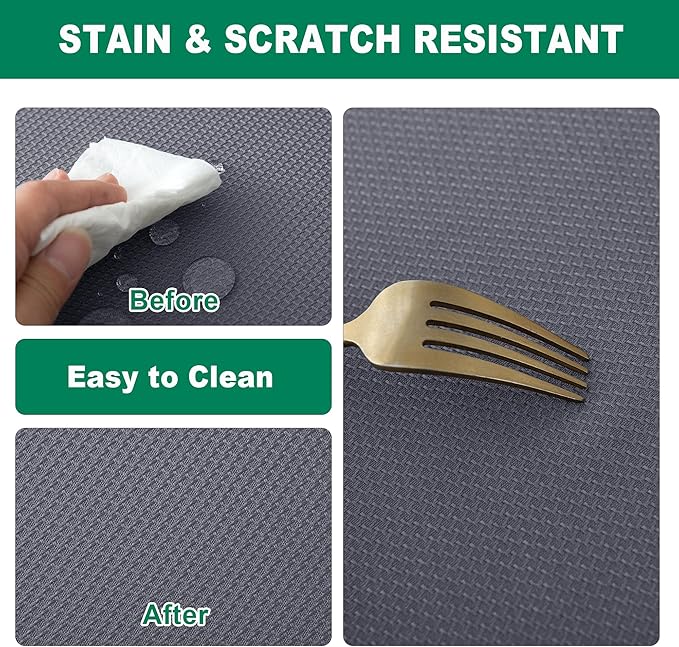 Biscaynebay Textured Fabric Round Tablecloths 70", Dark Grey Water Resistant Washable Table Cloth Circle Folding Table Covers for Dining, Kitchen, Wedding, Parties etc