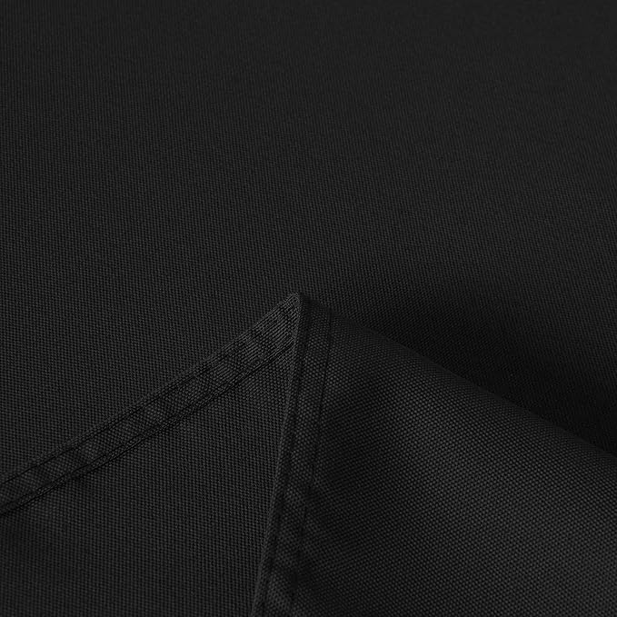 sancua Rectangle Tablecloth - 90 x 132 Inch - Water Resistant Spill Proof Washable Polyester Table Cloth, Decorative Fabric Table Cover for Dining Tables, Buffet Parties and Camping, Black
