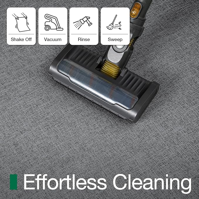 LUMI Ultra Thin Door Mat for Entryway, Low Profile Non Slip Rubber Backing Indoor Doormat, Easy Clean Welcome Entrance Mat for Inside House, Patio, Dark Grey 20"x32"