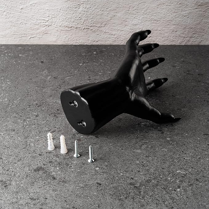 GUTE Creepy Hands Wall Mountable - Hands Hangers Decor, Hand Horror Decorations Aesthetic Goth Gothic Hanging Wall Art Home, House Decoration, Sculpture (Reaching, 1 Piece)