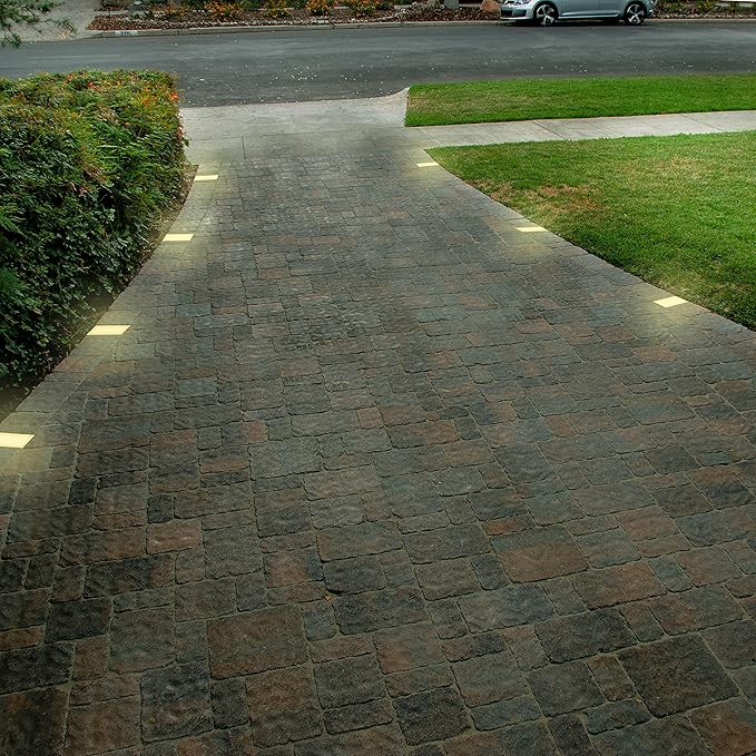 LUMENGY Paver Light 6×6 Inch (5.9 inch X 5.9 inch), Warm White Glare-Free Illumination for Driveways, Pathways, Pool Deck & Patios,12V AC/DC, Waterproof & Drive-Over Rated