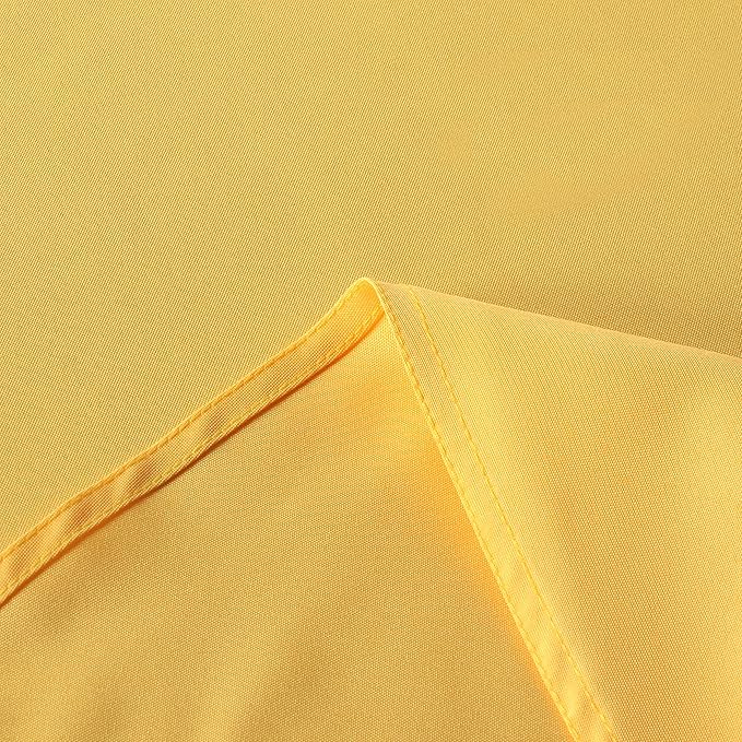 sancua Rectangle Tablecloth - 54 x 108 Inch - Stain and Wrinkle Resistant Washable Polyester Table Cloth, Decorative Fabric Table Cover for Dining Tables, Buffet Parties and Camping, Yellow
