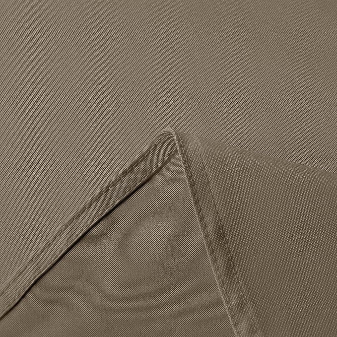 sancua Rectangle Tablecloth - 54 x 120 Inch - Stain and Wrinkle Resistant Washable Polyester Table Cloth, Decorative Fabric Table Cover for Dining Tables, Buffet Parties and Camping, Taupe